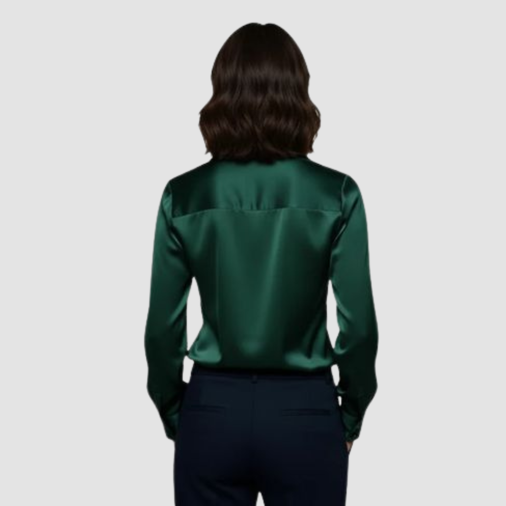 Elegant Blouse with V-Neck for Women