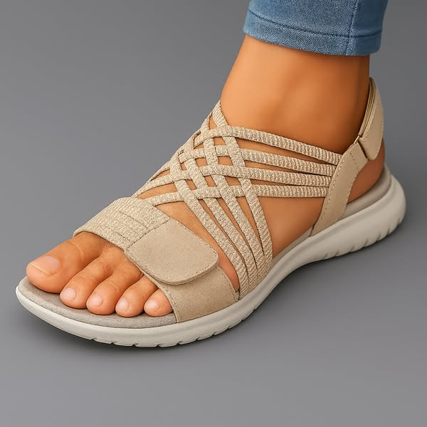 Sandalias deportivas ligeras con tiras para mujer