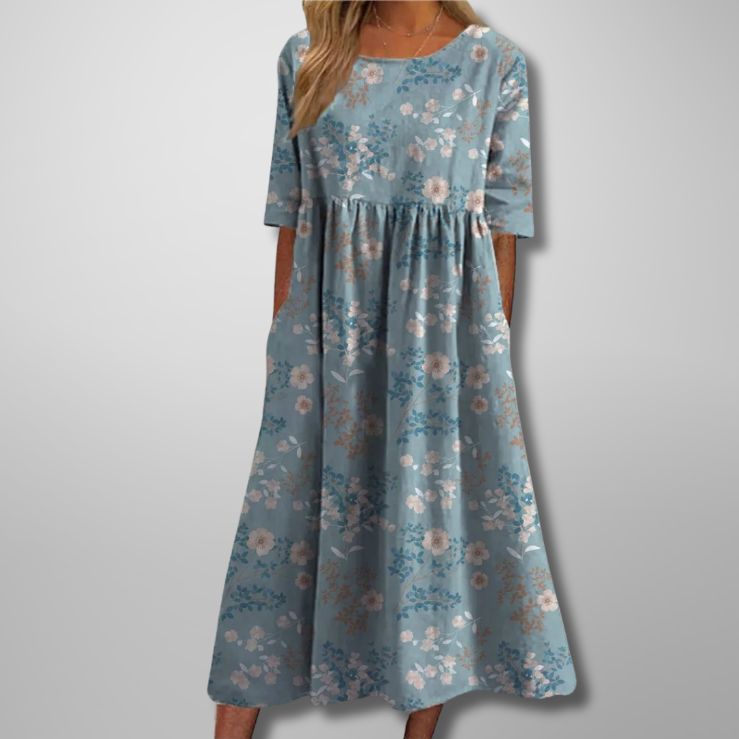 Vestido Midi Estampado para Mujer