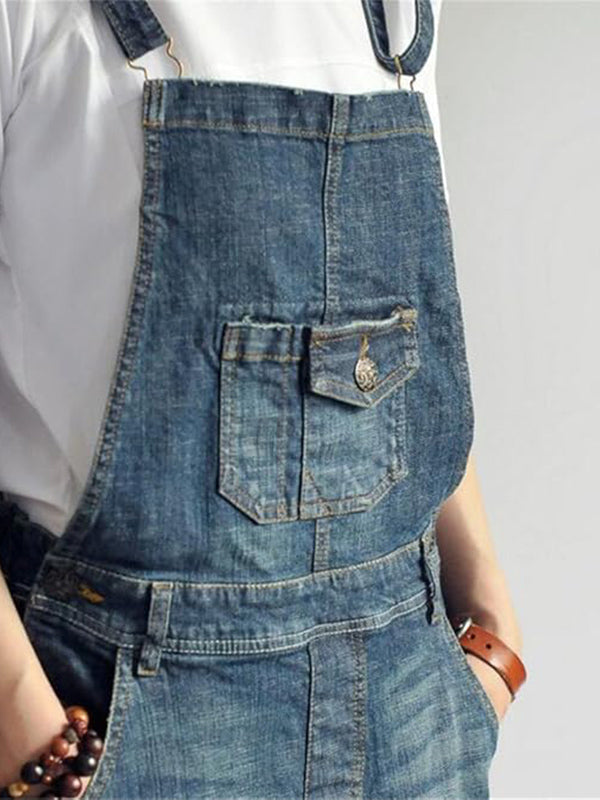 Mono Denim con Tirantes Ajustables para Mujer
