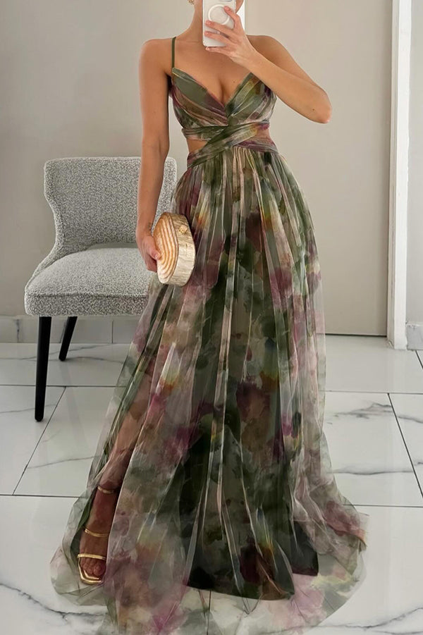 Vestido Largo Estampado para Mujer
