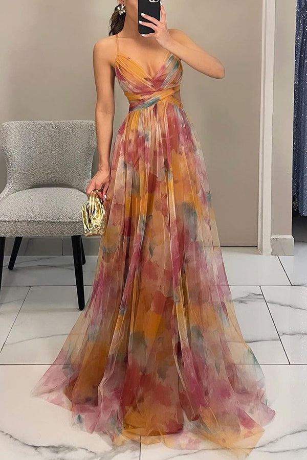 Vestido Largo Estampado para Mujer