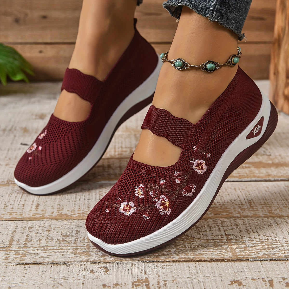 Zapatos cómodos de malla para mujer