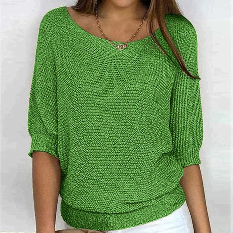 Sweater de Tres Cuartos de Manga para Mujer