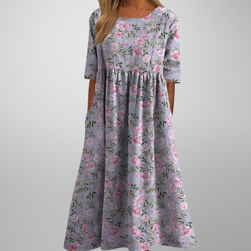 Vestido Midi Estampado para Mujer
