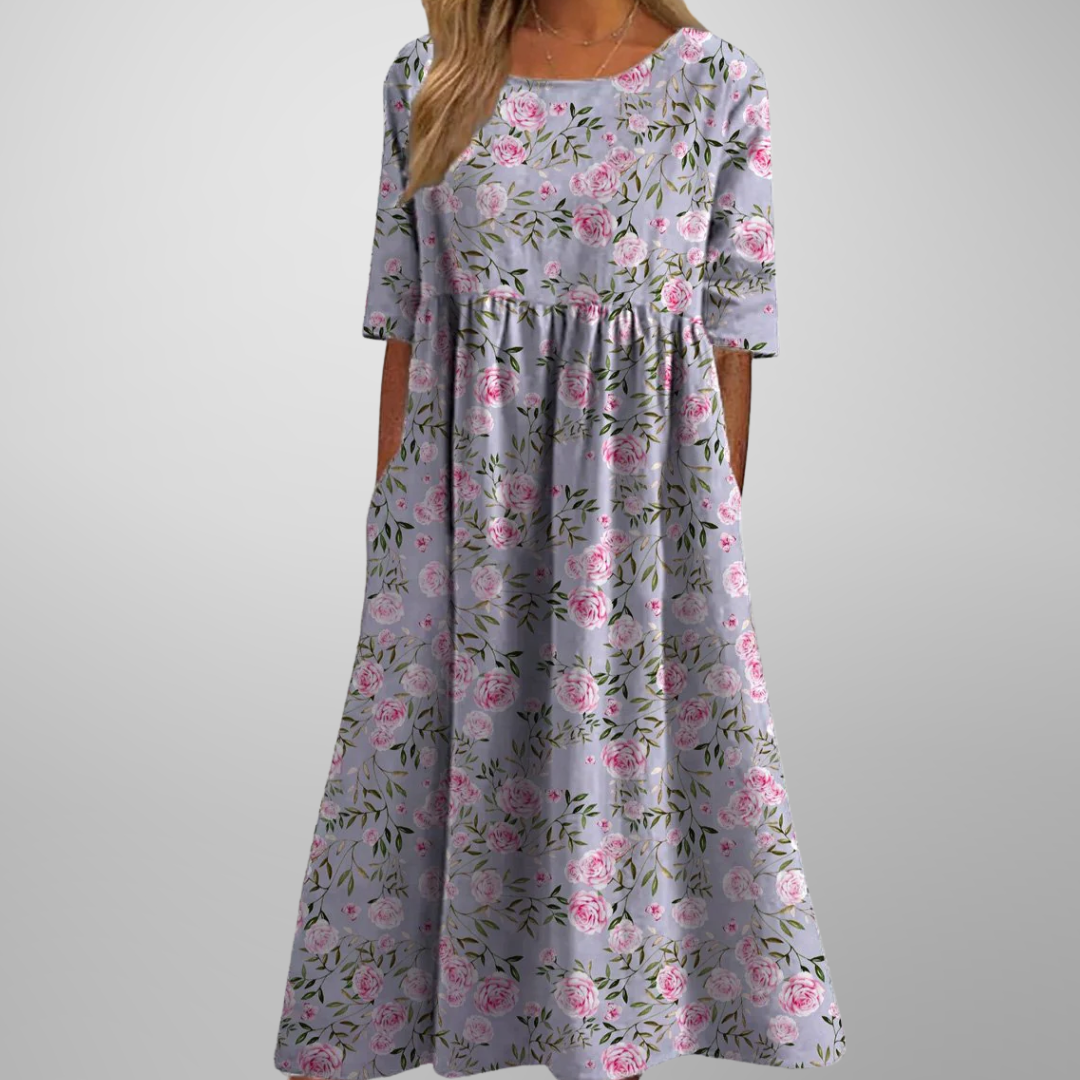 Vestido Midi Estampado para Mujer