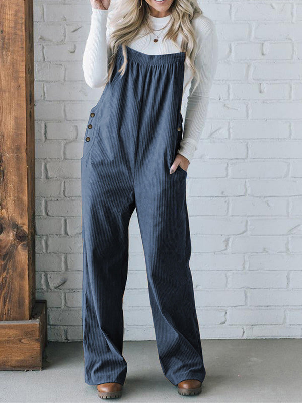 Mono de Pana con Tirantes Ajustables para Mujer