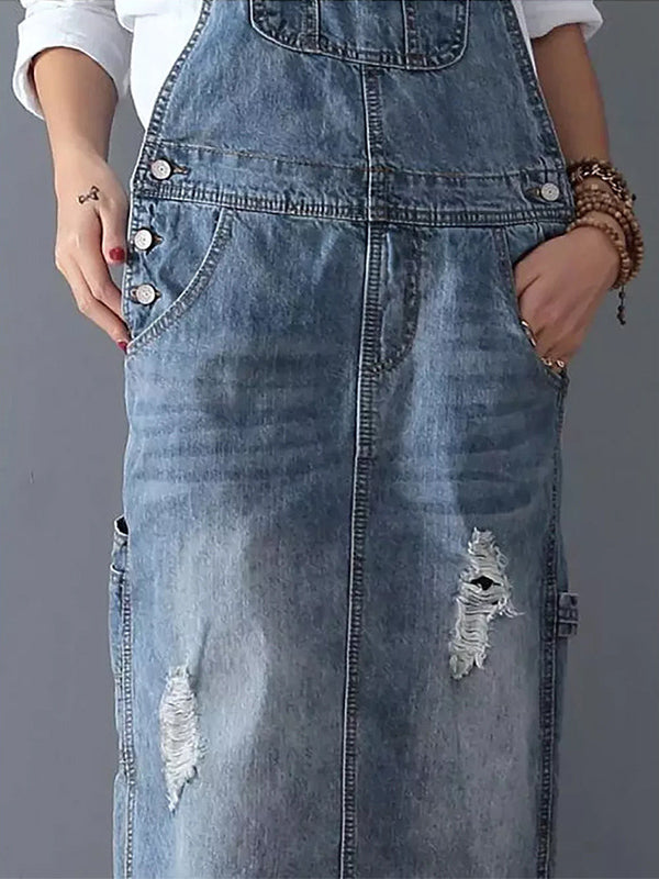 Pichi Vaquero con Tirantes Ajustables para Mujer
