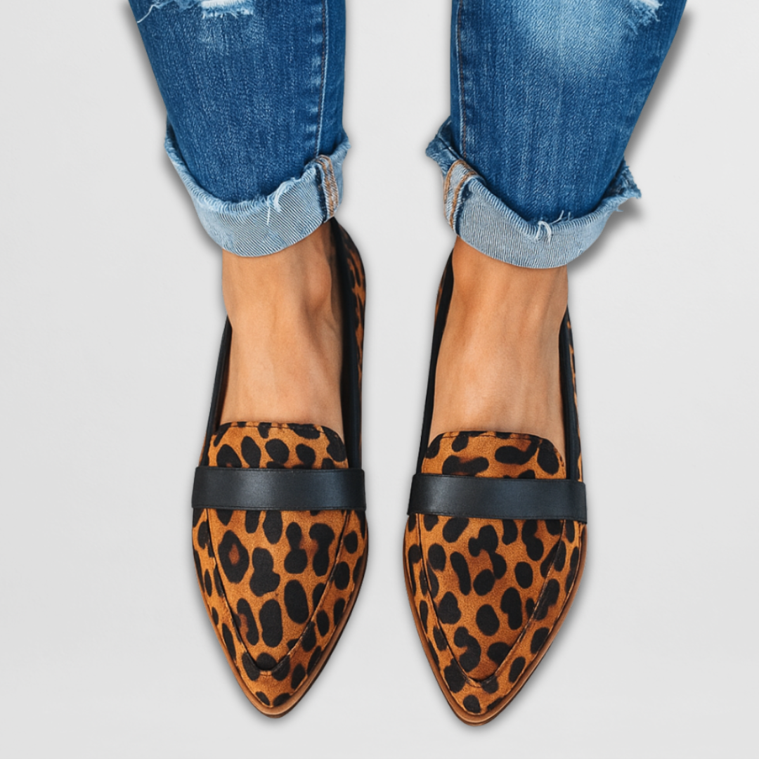 Mocasines con Punta de Ante para Mujer
