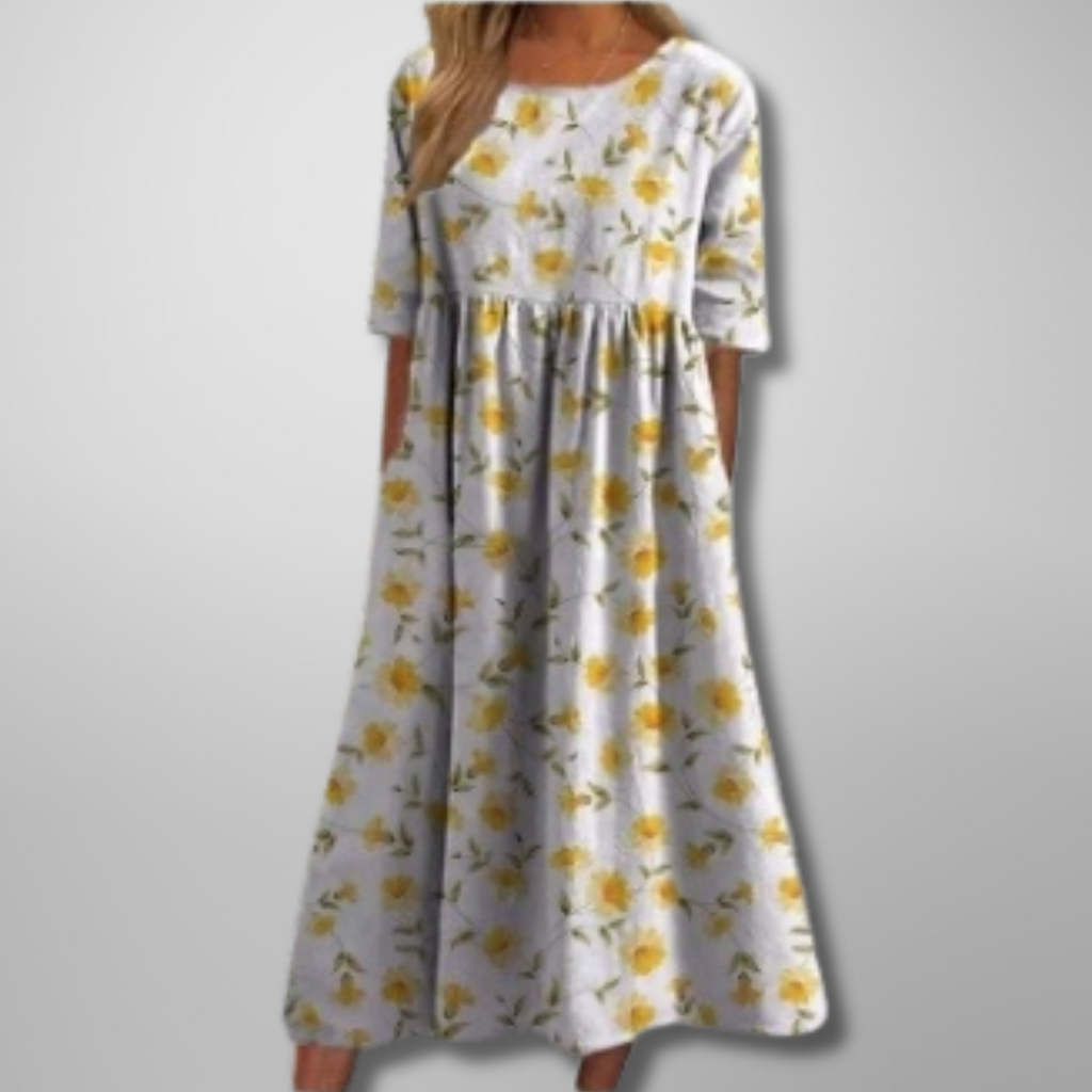 Vestido Midi Estampado para Mujer