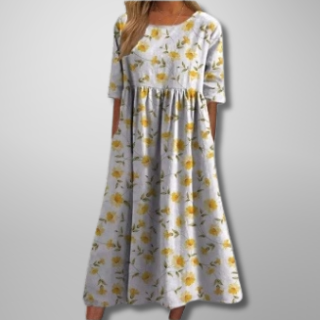 Vestido Midi Estampado para Mujer