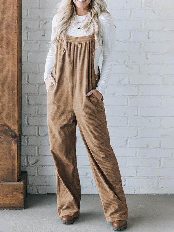 Mono de Pana con Tirantes Ajustables para Mujer