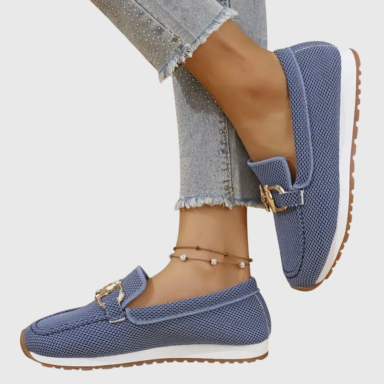 Mocasines ortopédicos de lona para Mujer