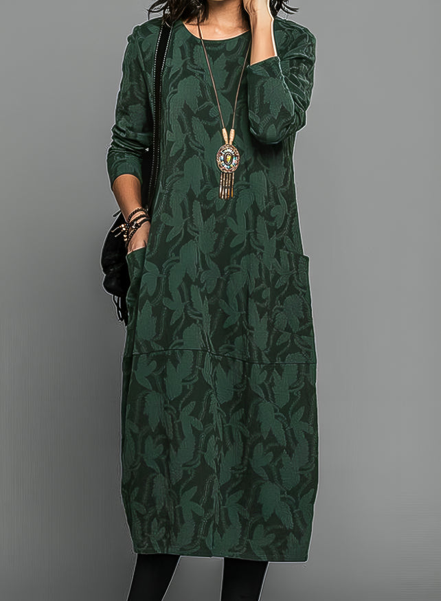 Vestido de Midi con Estampado para Mujeres