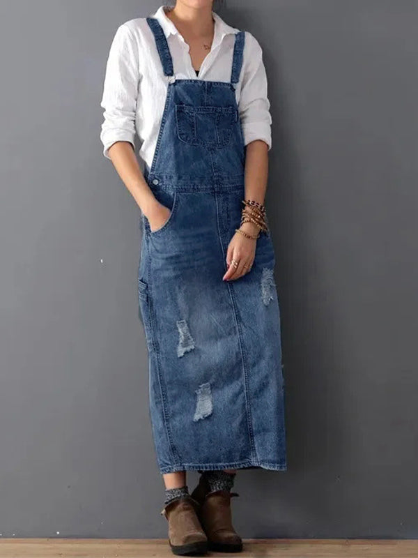Pichi Vaquero con Tirantes Ajustables para Mujer