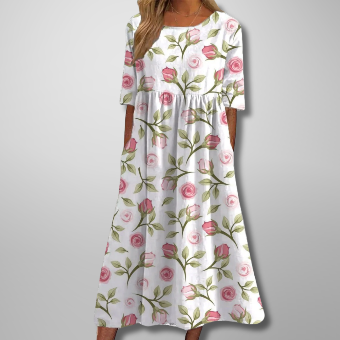 Vestido Midi Estampado para Mujer