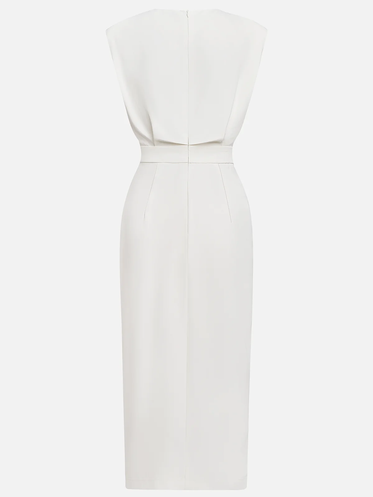 Vestido Midi con Cuello Redondo y Botones para Mujer | Ideal para el Verano