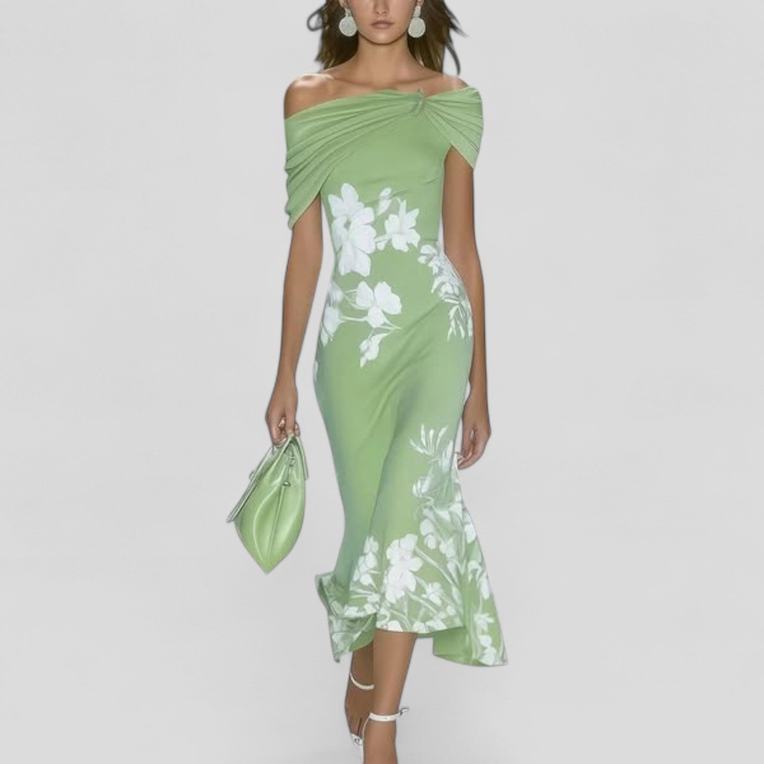 Vestido Midi con Estampado para Mujeres