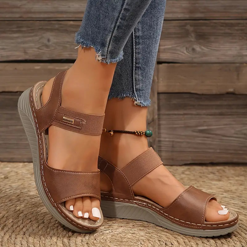 Sandalias Casual con Tacón de Cuña para Mujer
