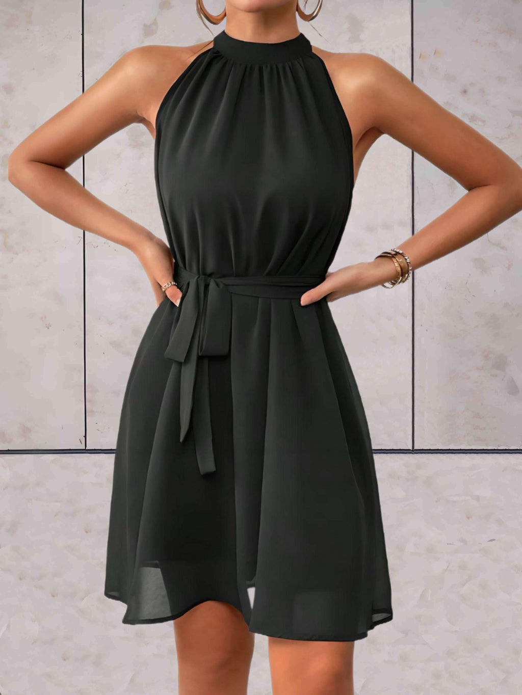 Vestido Halter Elegante para Mujer