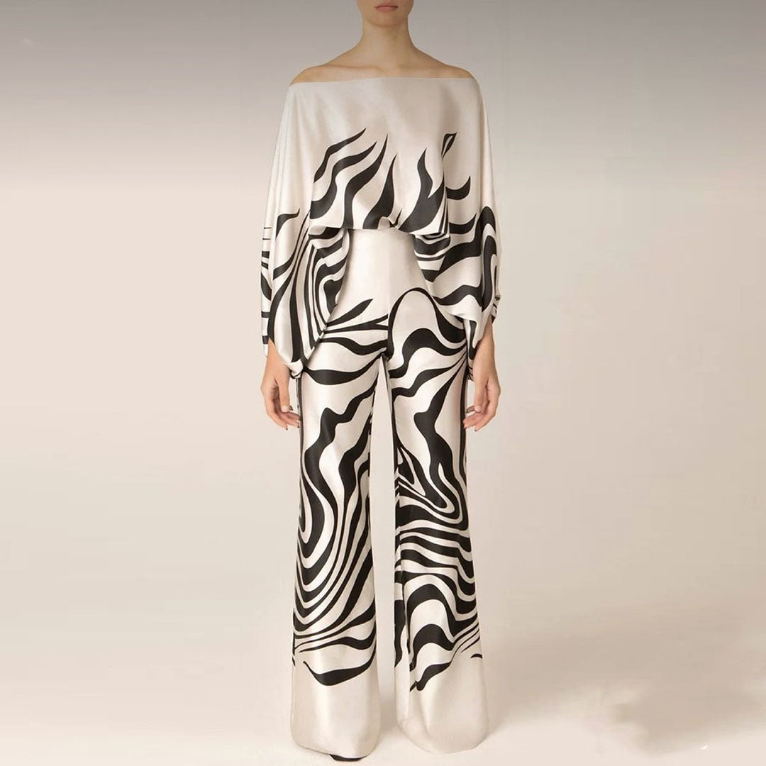 Two-Piece Set with Batwing Sleeves for Women | Ideal for Summer