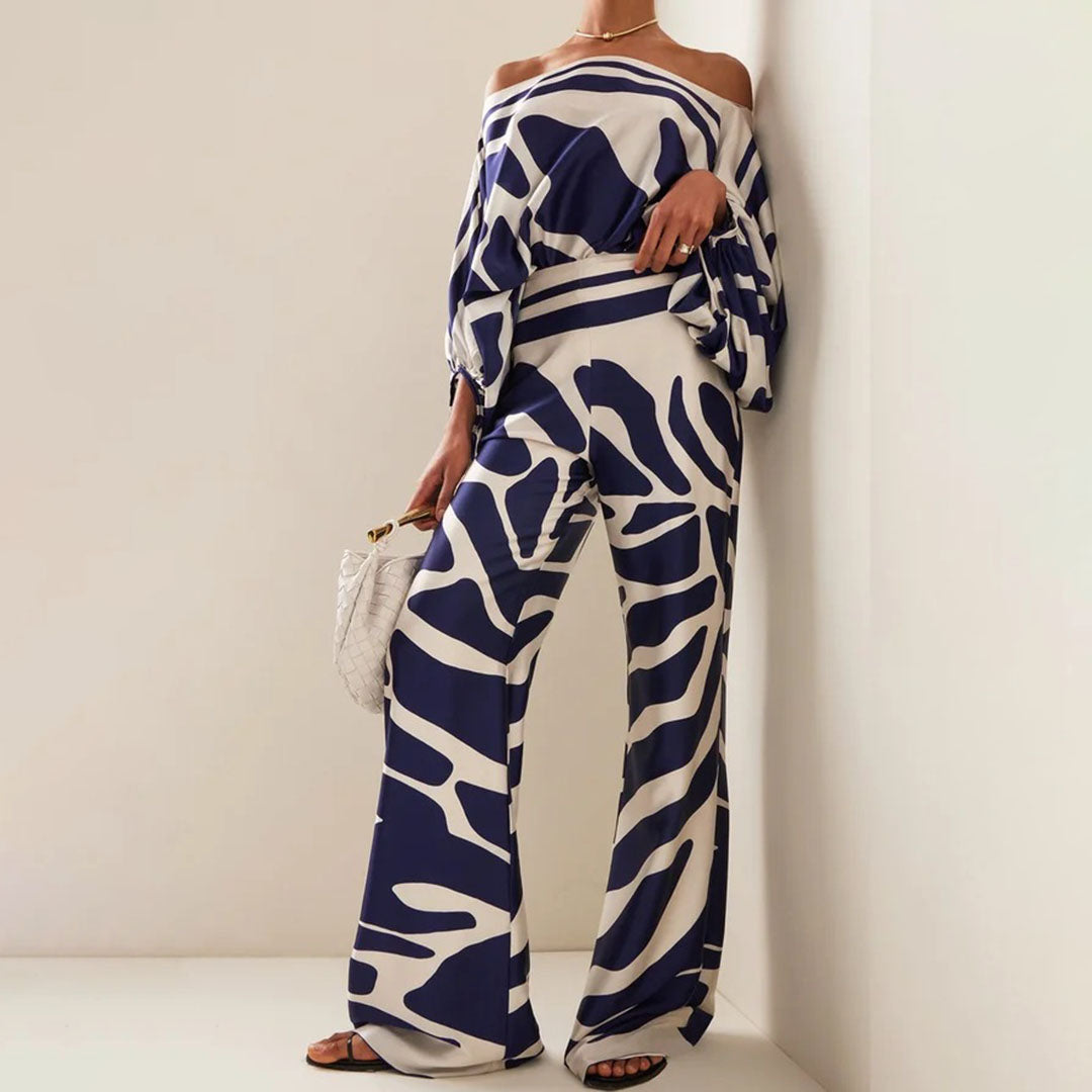 Two-Piece Set with Batwing Sleeves for Women | Ideal for Summer