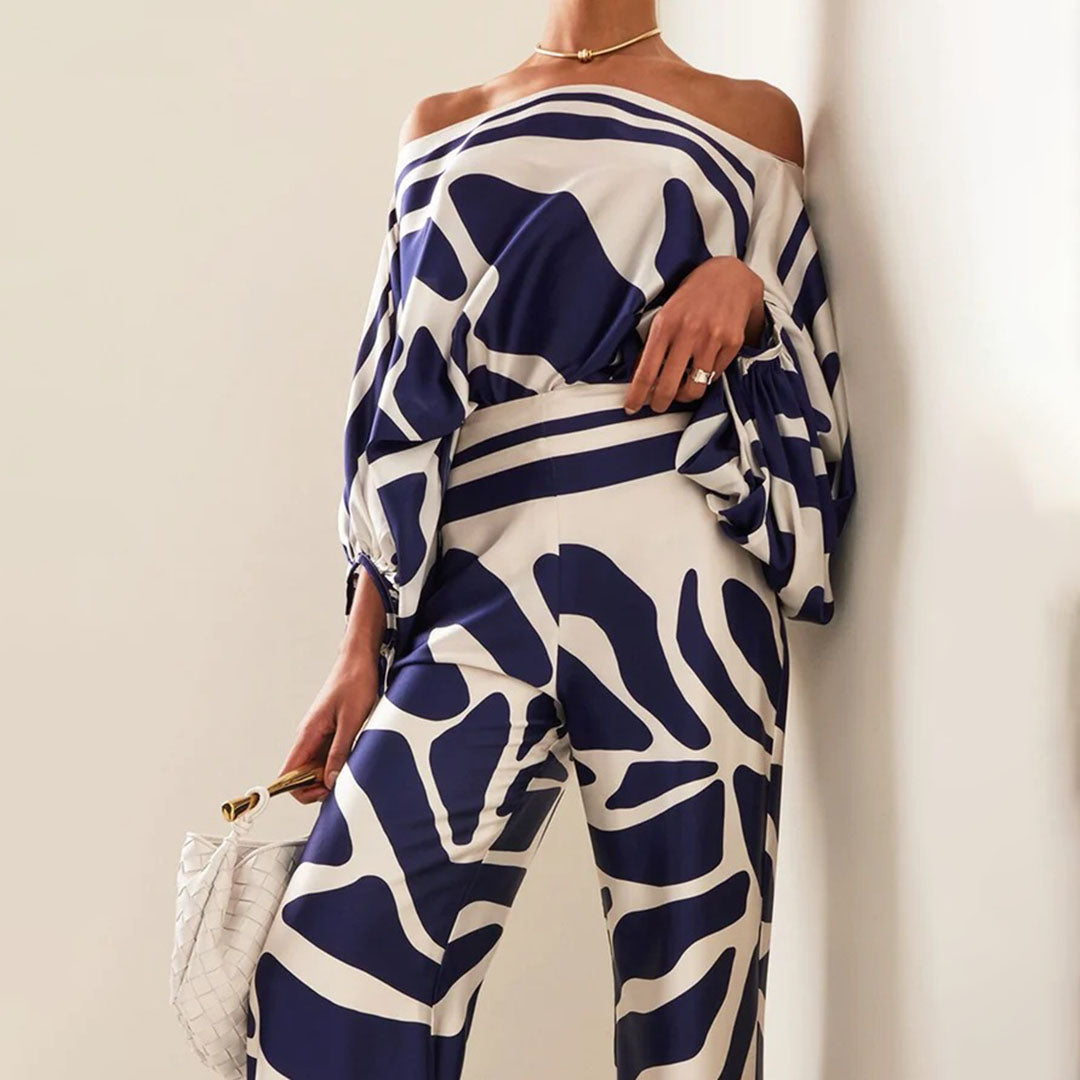 Two-Piece Set with Batwing Sleeves for Women | Ideal for Summer