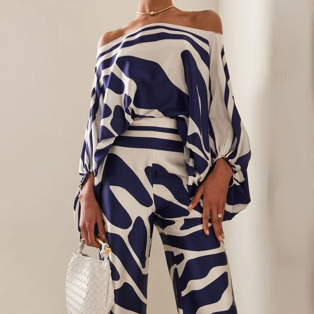 Two-Piece Set with Batwing Sleeves for Women | Ideal for Summer