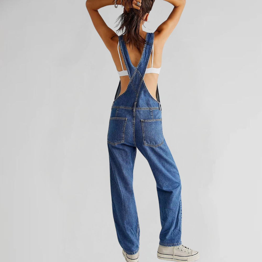 Mono de Mezclilla con Tirantes Ajustables para Mujer