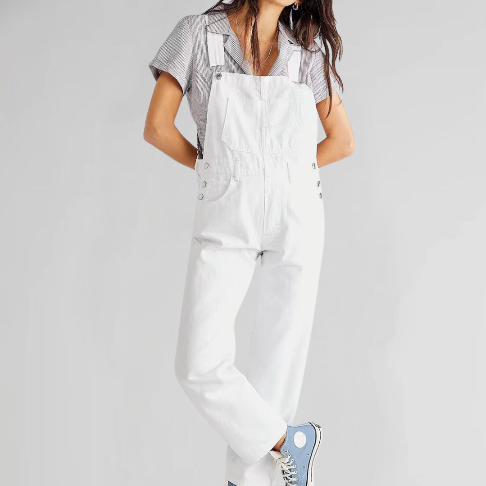 Mono de Mezclilla con Tirantes Ajustables para Mujer