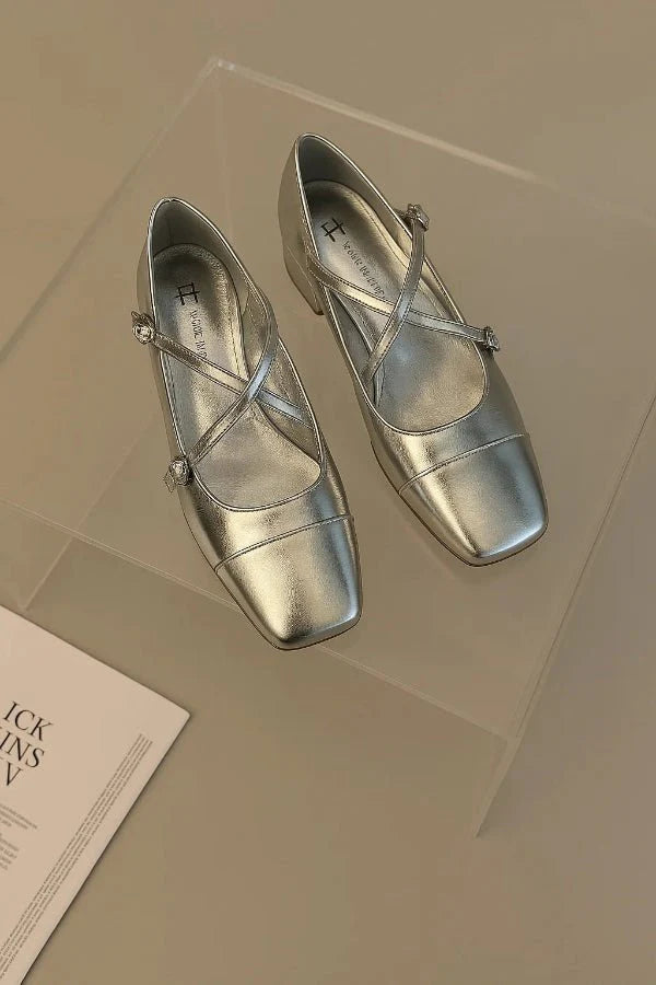 Zapatos Ballet Redondeados con Correa para Mujer | Ideal para el Día a Día