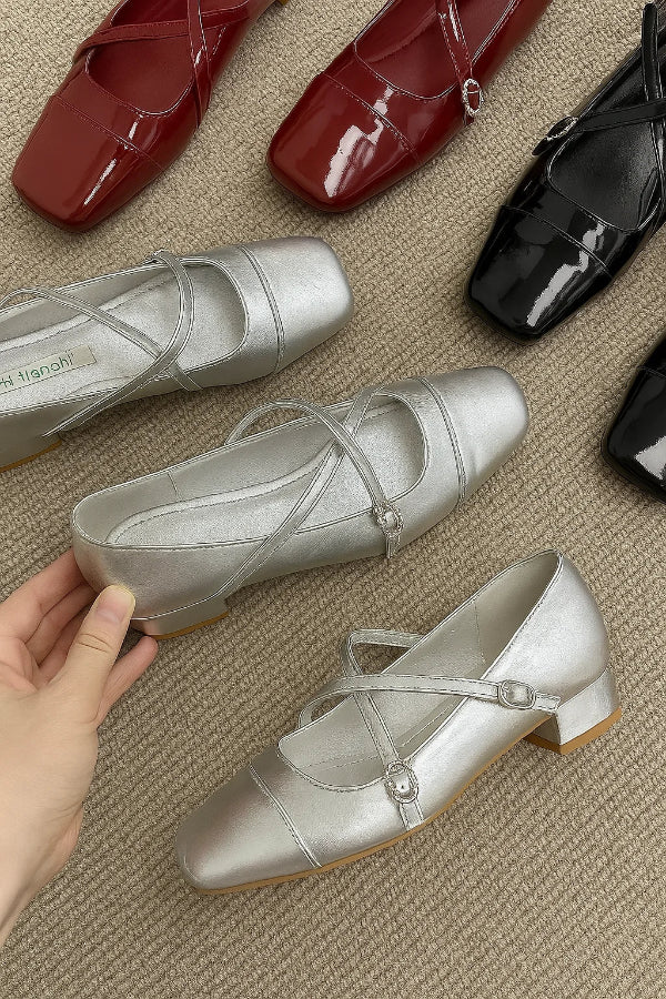 Zapatos Ballet Redondeados con Correa para Mujer | Ideal para el Día a Día