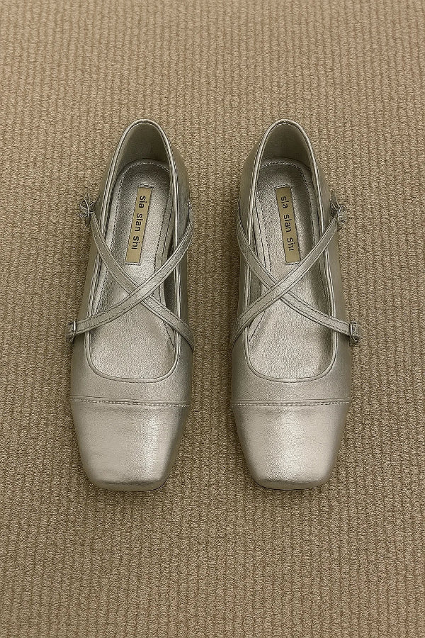 Zapatos Ballet Redondeados con Correa para Mujer | Ideal para el Día a Día