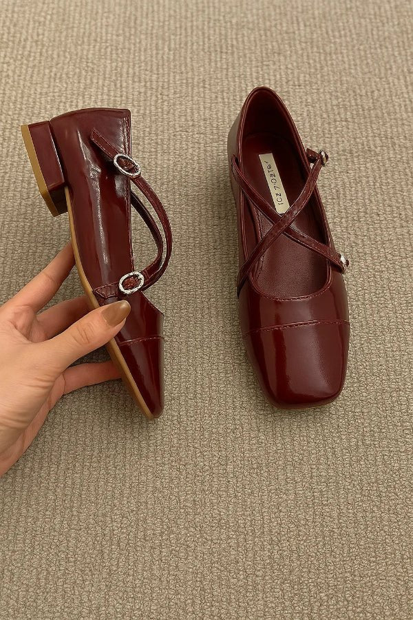 Zapatos Ballet Redondeados con Correa para Mujer | Ideal para el Día a Día