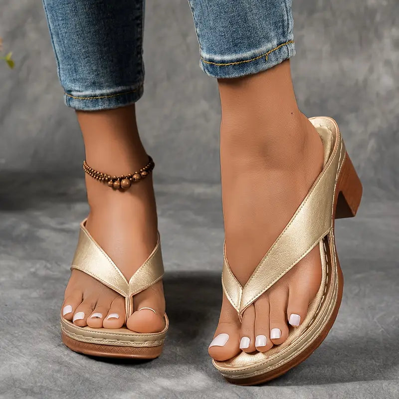 Wedge Heel Sandals with Wide Strap for Women | Perfect for Summer