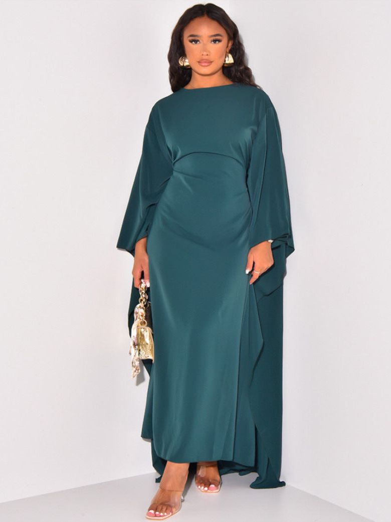 Vestido Largo con Mangas Amplias para Mujer