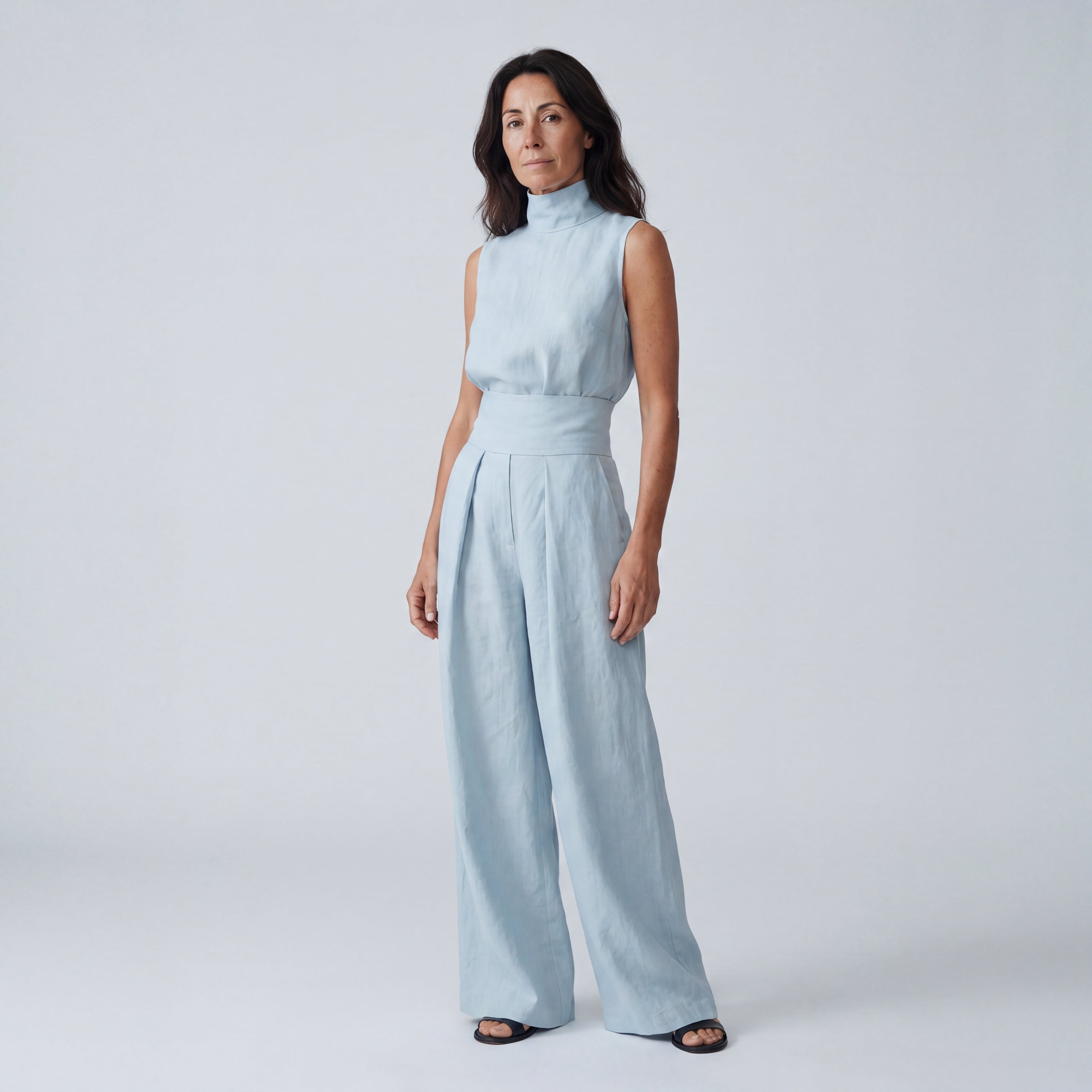 Women's Sleeveless T-Shirt and Wide-Leg Pants Set | Perfect for Summer