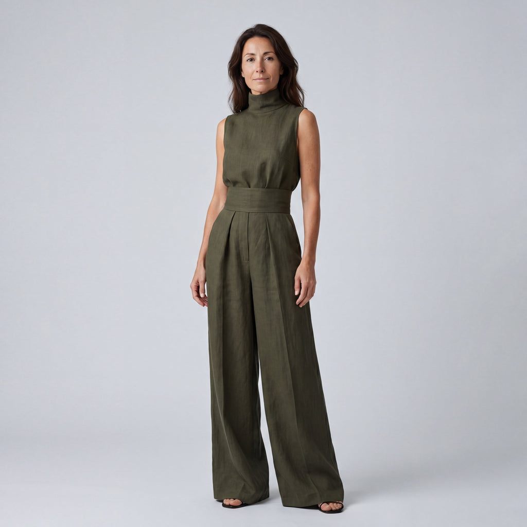 Women's Sleeveless T-Shirt and Wide-Leg Pants Set | Perfect for Summer