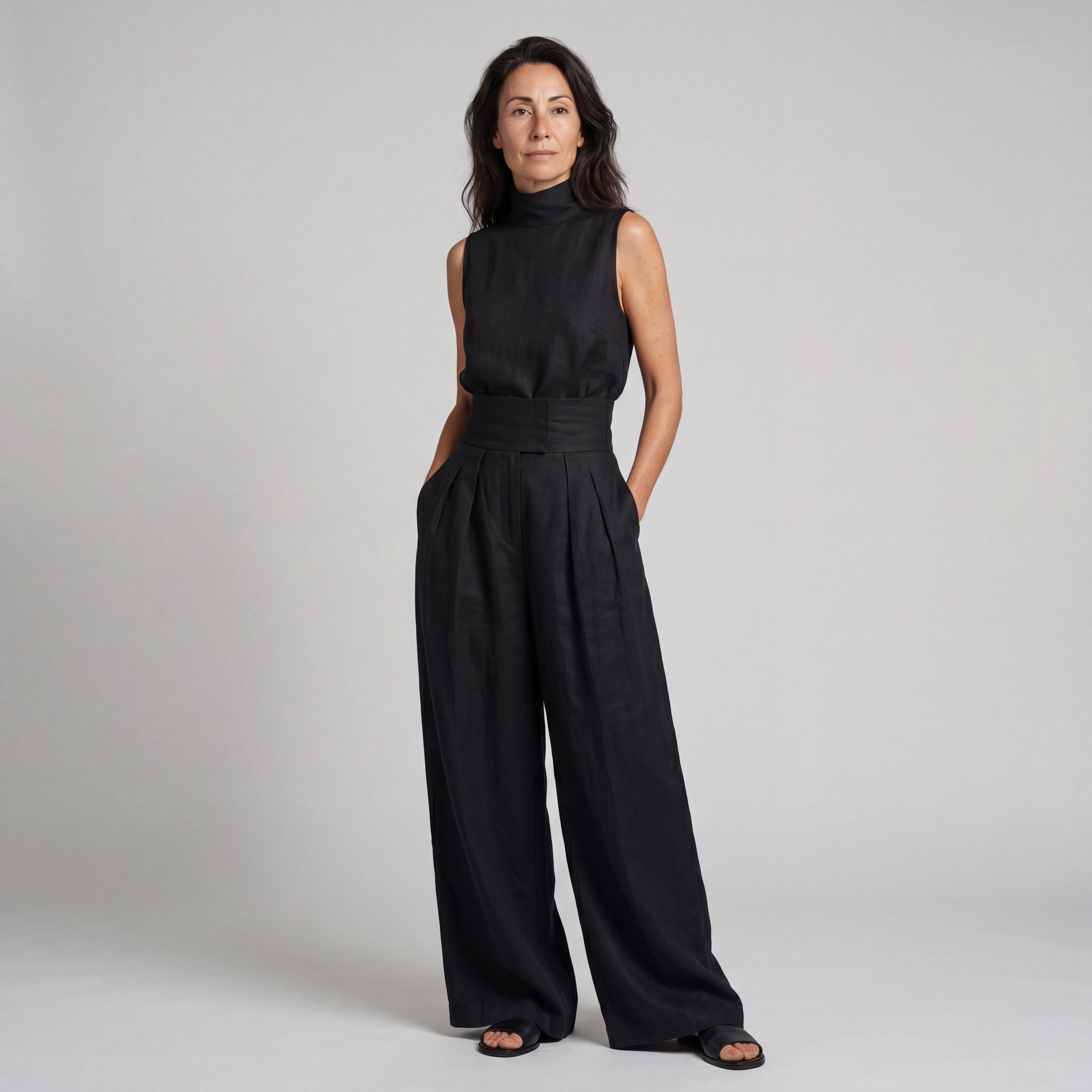 Women's Sleeveless T-Shirt and Wide-Leg Pants Set | Perfect for Summer