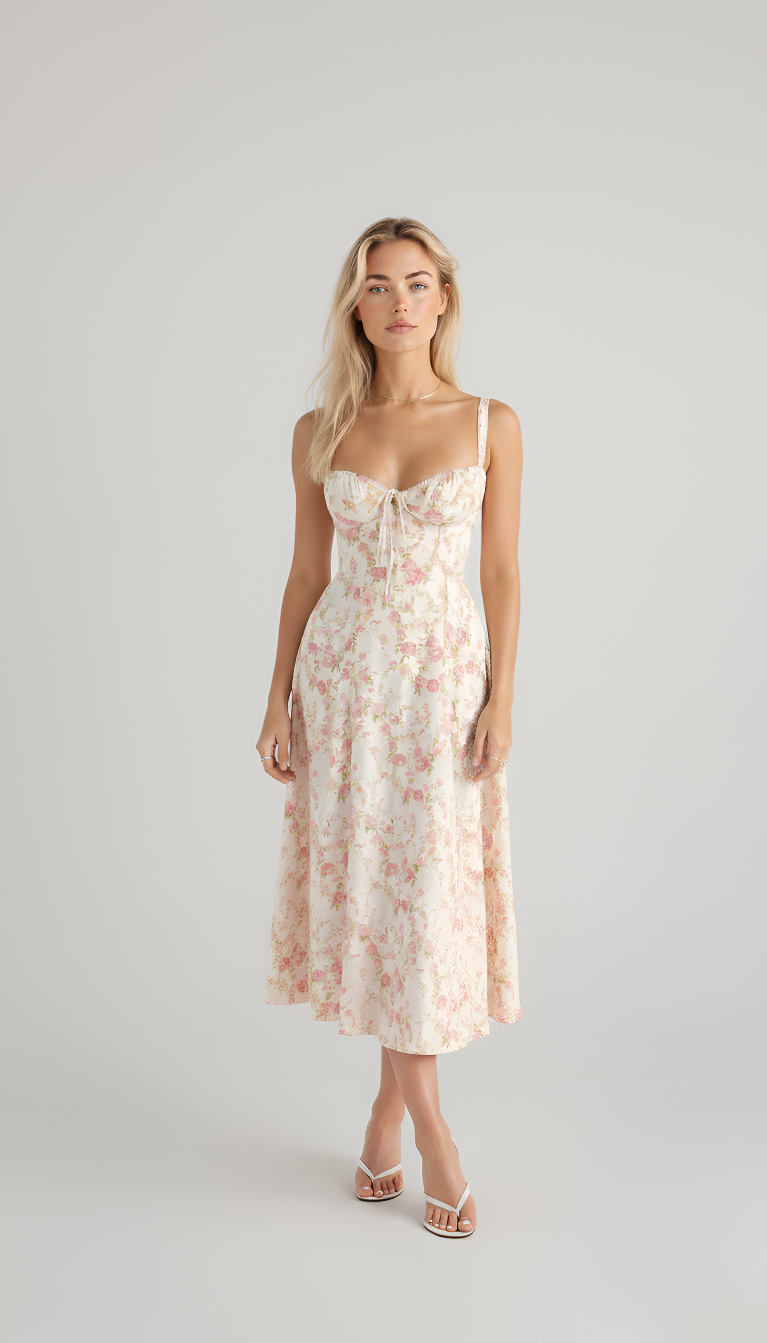 Floral Midi Dress for Women