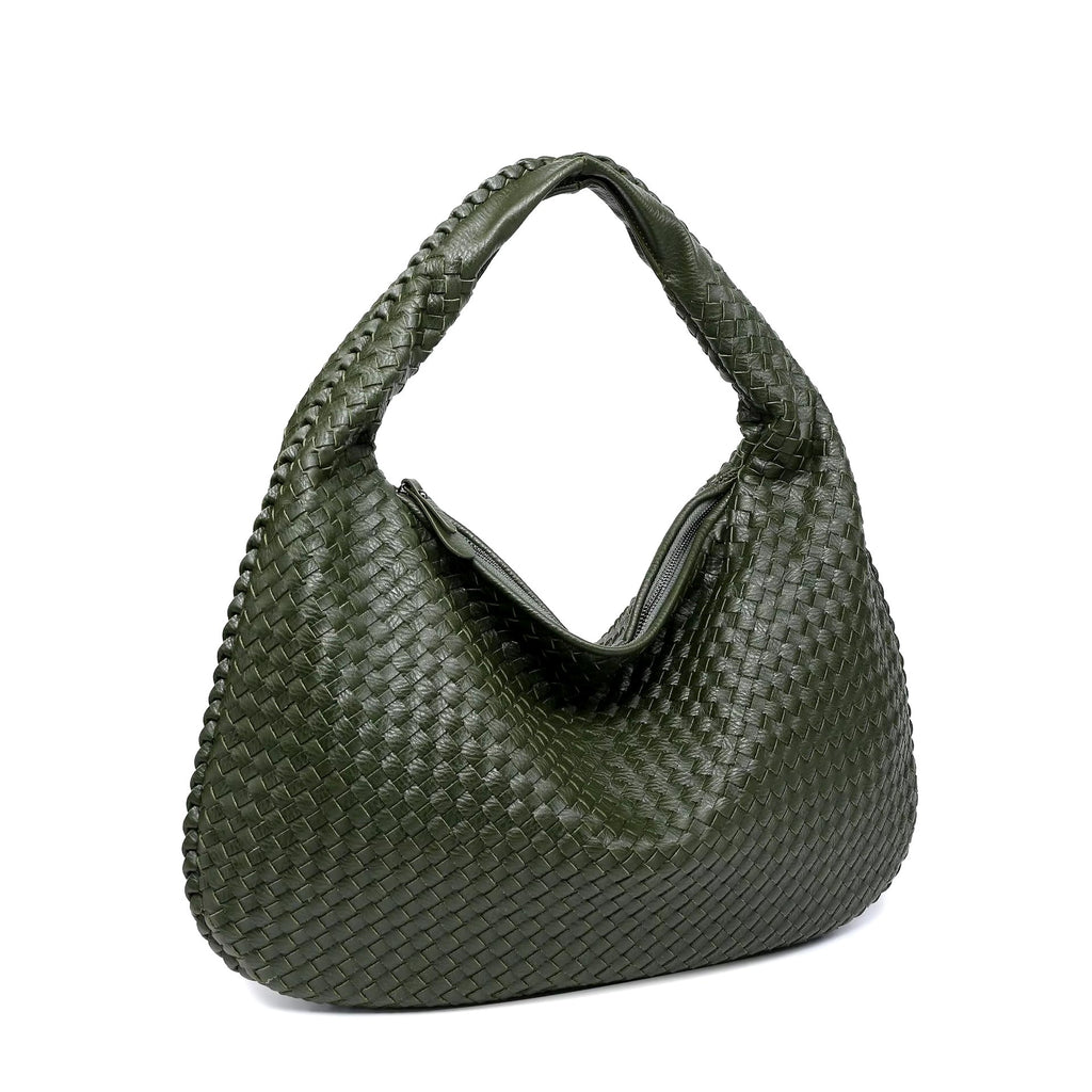 Bolso Medio con Apariencia Tejida para Mujer