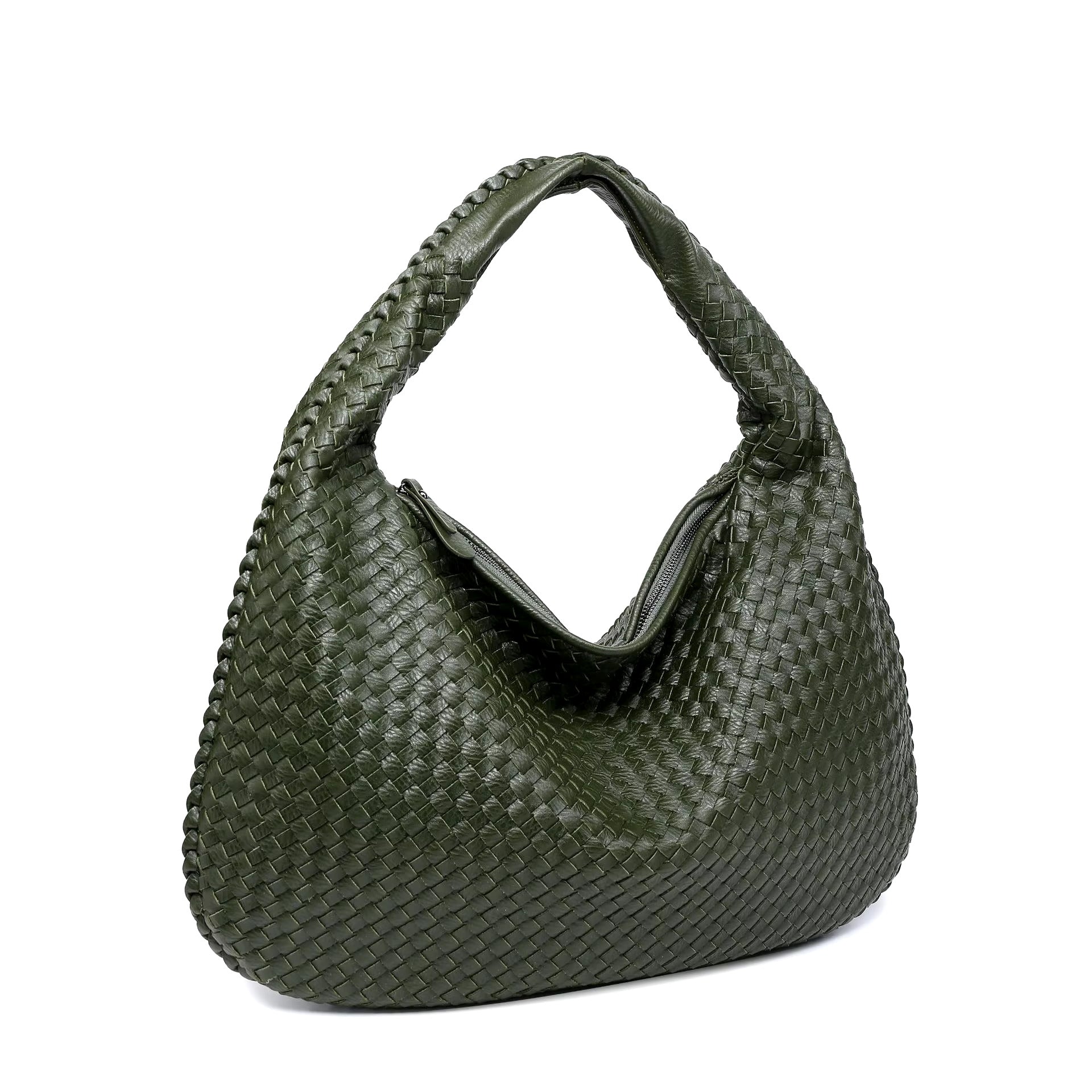 Bolso Medio con Apariencia Tejida para Mujer