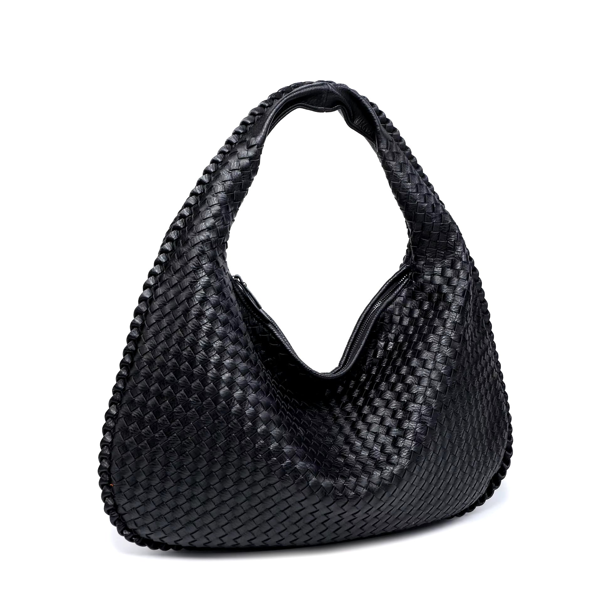 Bolso Medio con Apariencia Tejida para Mujer