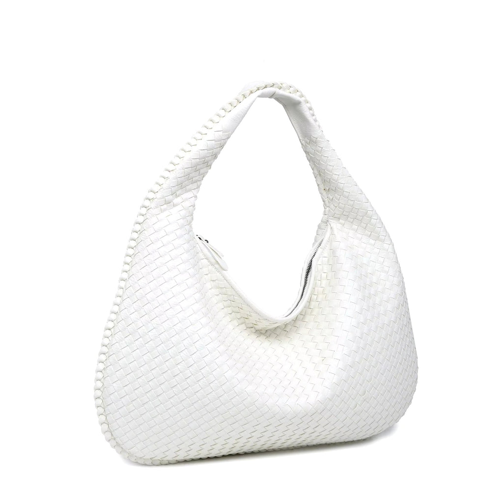 Bolso Medio con Apariencia Tejida para Mujer