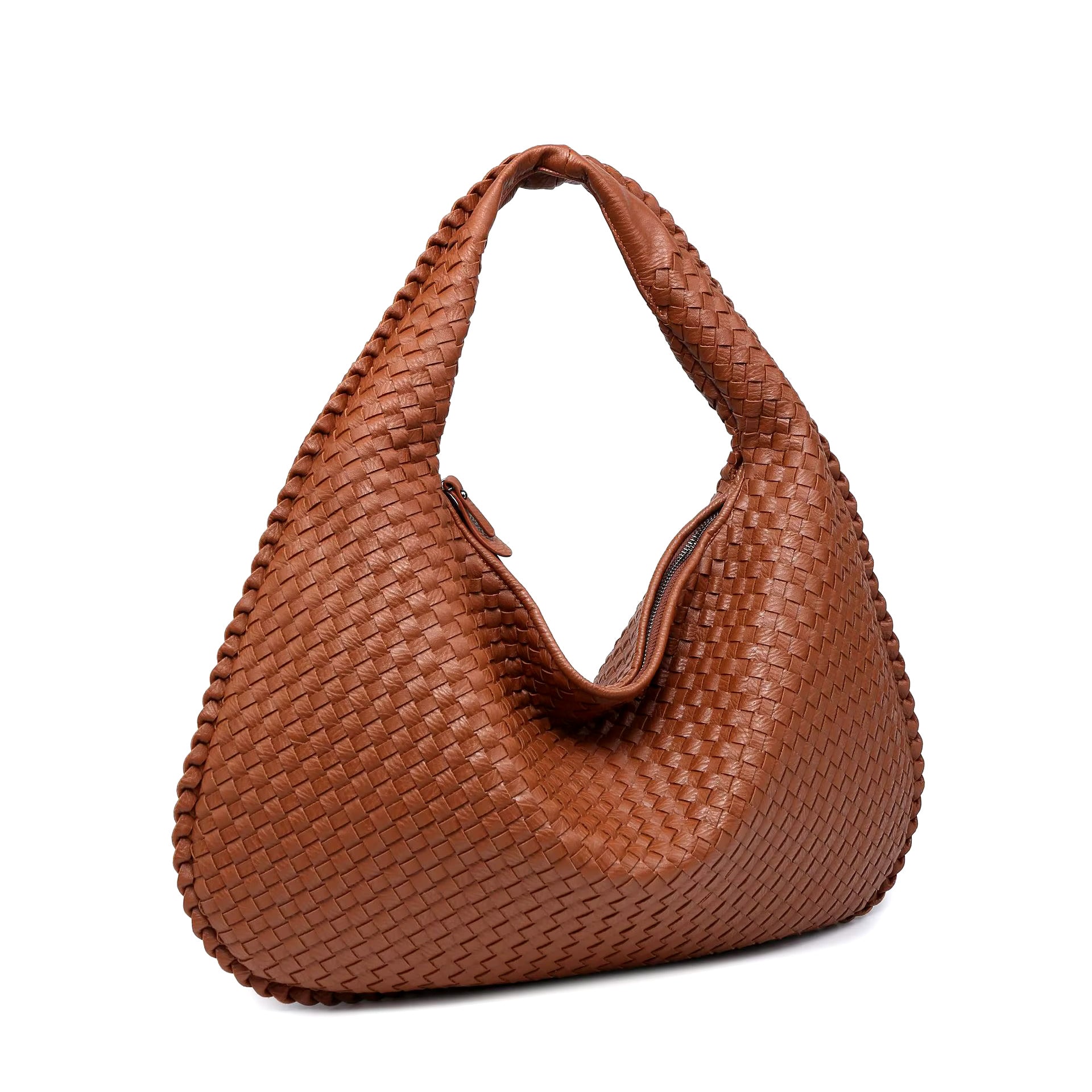 Bolso Medio con Apariencia Tejida para Mujer