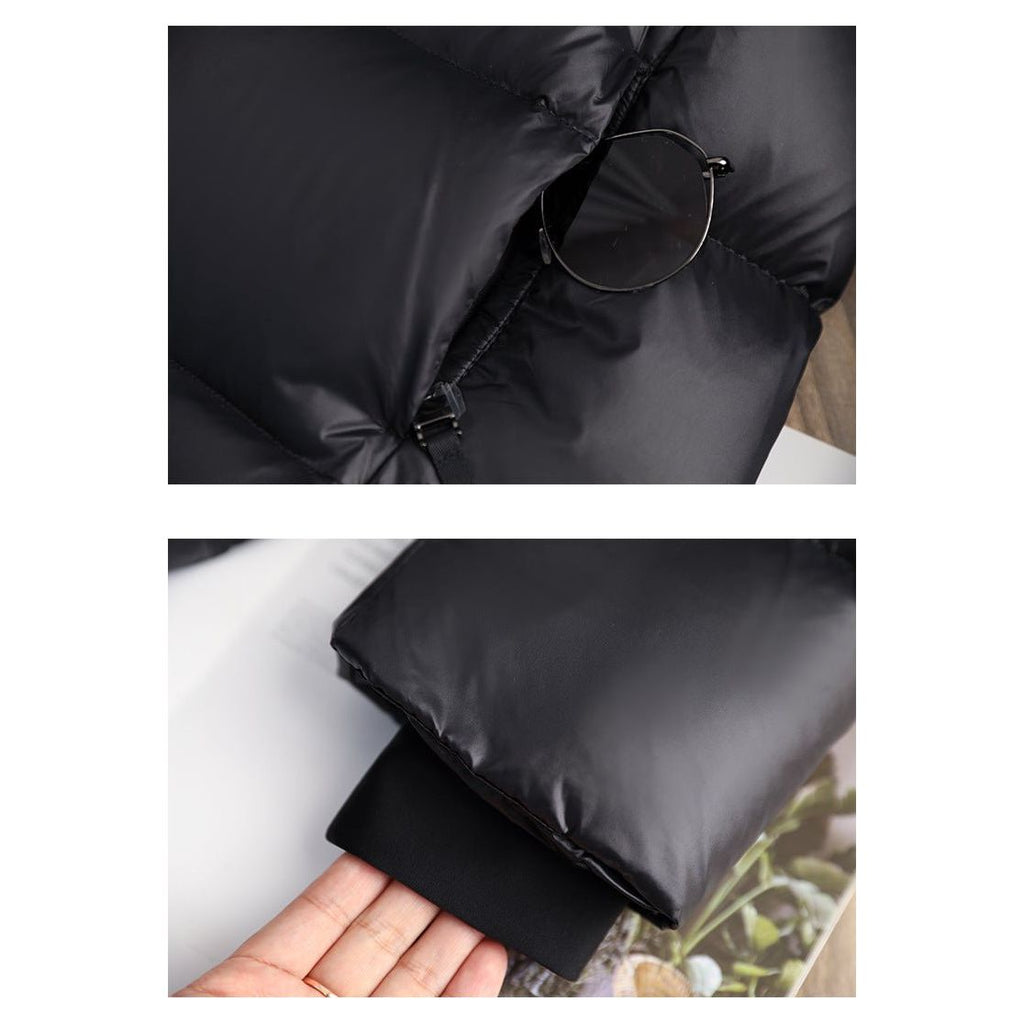 Abrigo Puffer Largo con Capucha para Mujer