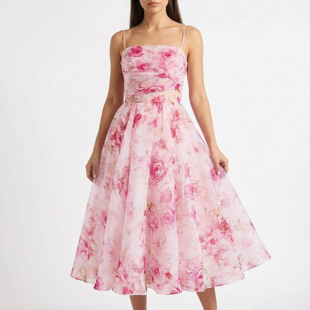Vestido Midi Estampado para Mujer