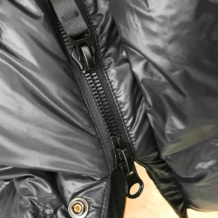 Abrigo Puffer Largo con Capucha para Mujer