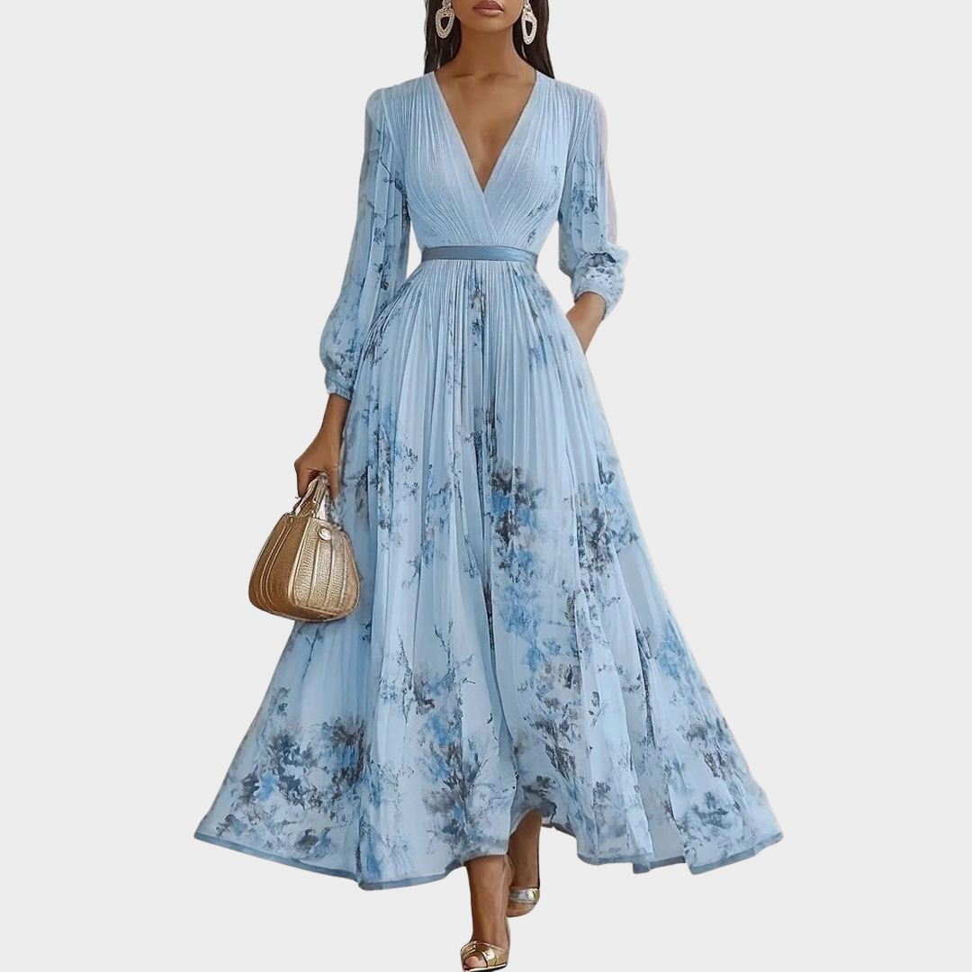 Vestido Maxi Plisado para Mujeres