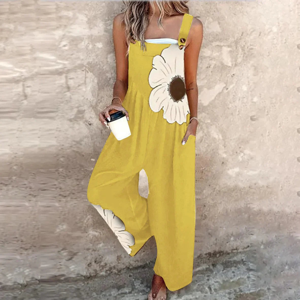 Mono Estampado sin Mangas para Mujer